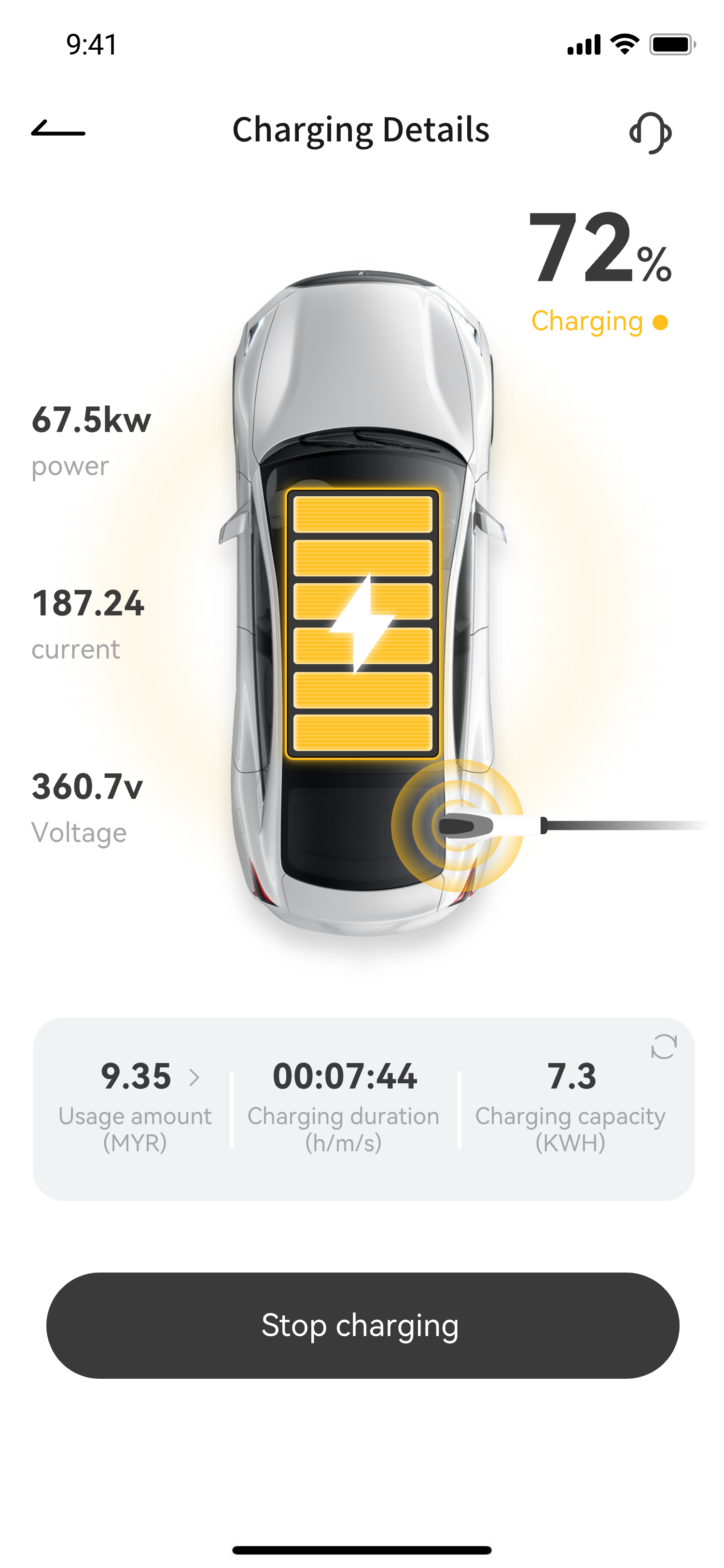 Charging session