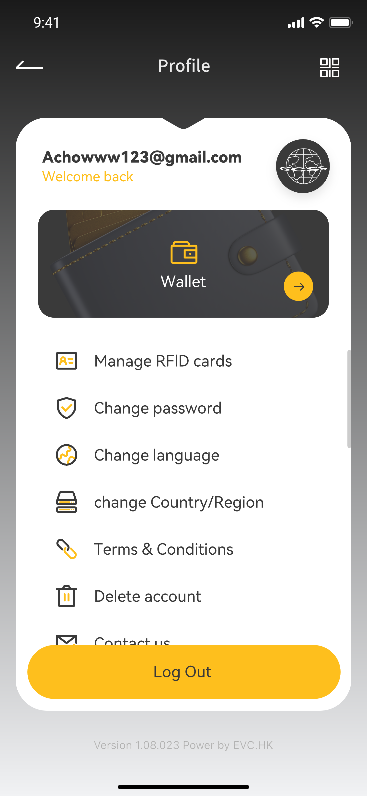 Account profile
